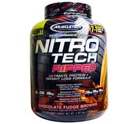Muscletech, Nitro Tech, Ripped, Ultimate Protein + Weight Loss Formula, Chocolate Fudge Brownie, 4.00 lbs (1.81 kg)