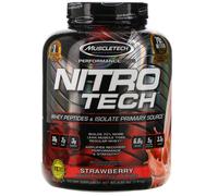 Muscletech, Nitro Tech, Whey Isolate + Lean Muscle, Strawberry, 3.97 lbs (1.80 kg)