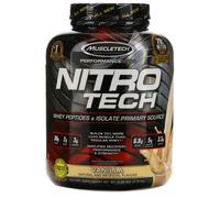 Muscletech, Nitro Tech, Whey Peptides & Isolate Primary Source, Vanilla, 4 lbs (1.81 kg)