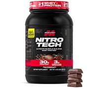 MuscleTech NitroTech Whey Protein Powder, Muscle Maintenance & Growth, Whey Isolate Protein Powder With 3g Creatine, Protein Shake For Men & Women, 6.8g BCAA, 20 Servings, 908g, Chocolate