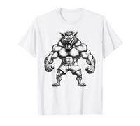 Muscular Anthropomorphic Wolf Character T-Shirt