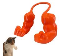 Muscular Arms for Cats, Cat Muscle Arms, Funny 3D Printed Pet Props Neck Hanging Arm, Novel Cat's Giant Hand Muscle Arm Clenched with Fists for Birthday Party, Halloween Costume Accessories(Orange)