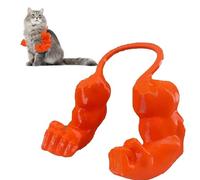 Muscular Arms for Cats, Reative Cat Muscle Arms, 3D Printed Creative Giant Strong Cat's Neck Arm, Halloween Cat Costume Pet Cosplay Accessories Birthday Party Supplies (orange)