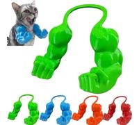 Muscular Arms for Cats, Reative Cat Muscle Arms, 3D Printed Creative Giant Strong Cat's Neck Arm, Halloween Cat Costume Funny Kitten Superhero Pet Cosplay Accessories Birthday Party Supplies(Green*1)
