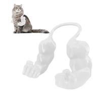 Muscular Arms for Cats, Reative Cat Muscle Arms, 3D Printed Creative Giant Strong Cat's Neck Arm, Halloween Cat Costume Pet Cosplay Accessories Birthday Party Supplies (white)
