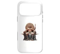 Muscular Barbarian Sitting on a Throne Case for iPhone 17 Pro Max