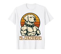 Muscular English Cream Golden Retriever Dog Lover T-Shirt
