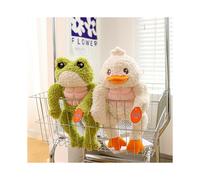 Muscular Frog Fitness Duck Plush Toys Cute Animal Stuffed Dolls Gifts Soft Kids