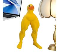 Muscular Legs Duck - Muscular Legs Rubber Duck | Buff Duck Figurine, Duck With Strong Muscles Legs,Novelty Resin Statue Home Desktop Craft For Entryway Table Home Decor