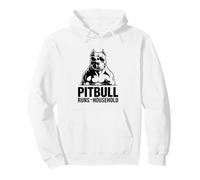 Muscular Pitbull Runs The Household Pullover Hoodie