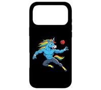 Muscular Rainbow Unicorn Playing Cricket Fantasy Case for iPhone 17 Pro Max
