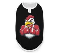 Muscular Rooster Fighting Cock Dog Shirt Cat Tank Top Pet Clothes Sleeveless Summer T-Shirts for Small Medium Puppy