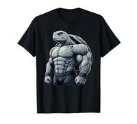 Muscular Turtle Powerlifting Weightlifting Gym Workout T-Shirt