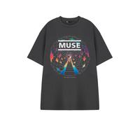 Muse Adult Short Sleeved T-Shirt (Charcoal) in Grey | Size: 3XL Muse Grey 3XL
