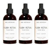 Muse Apothecary Flush Ritual - Aromatic & Refreshing Toilet Spray, Use Before You Go, 2 oz, Infused with Natural Essential Oils - Coconut + Sandalwood, Pack of 3