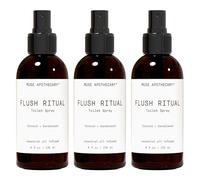 Muse Apothecary Flush Ritual Scented and Refreshing Bath Spray Before You Go 8 Oz with Natural Coconut and Sandalwood Essential Oils - Pack of 3