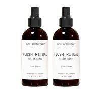 Muse Apothecary Flush Ritual Scented & Refreshing Bath Spray, Before Going Out, 2 Ounces with Natural Essential Oils, Fresh Citrus Fruits, Pack of 2