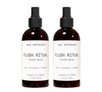 Muse Bath Apothecary Flush Ritual - Aromatic & Refreshing Toilet Spray, Use Before You Go, 2 oz, Infused with Natural Essential Oils - Aloe + Eucalyptus + Lavender, 2 Pack