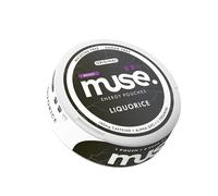 MUSE Caffeine Pouches Smart Energy Supplement - Sugar Free & Nicotine Free Focus Formula with Alpha GPC & L-Theanine - Liquorice (Boost 140mg)