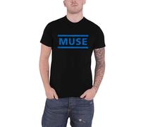 Muse Dark Blue Band Logo T-Shirt in Black | Size: Large Muse Black L