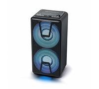 MUSE DJ Party Box, Bluetooth Speaker, CD Player (M-1820 DJ) Stereo pairing, Color changing lights, Portable, built-in batteries, 150 watts