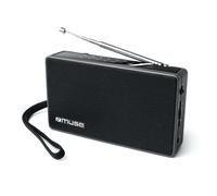 Muse Easy To Use Portable FM/MW Radio, Black M-030R
