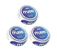Muse Energy Pouch Trial Pack - All Strength Levels (70mg | 140mg | 200mg) Sugar Free & Nicotine Free Caffeine Pouches with Alpha GPC and L-theanine, 3 Pack (Blue Razz Lemonade)