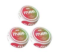 Muse Energy Pouch Trial Pack - All Strength Levels - Sugar Free & Nicotine Free Caffeine Pouches with Alpha GPC and L-theanine, 3 Pack (Kiwi Passionfruit Guava)
