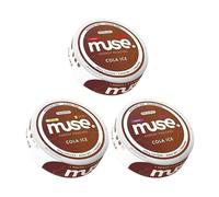 Muse Energy Pouch Trial Pack - All Strength Levels - Sugar Free & Nicotine Free Caffeine Pouches with Alpha GPC and L-theanine, 3 Pack (Cola Ice)