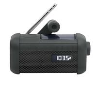 Muse Hand Crank / Solar Bluetooth Radio with Flashlight Model MH-08MB