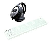 Muse Kinetics K-Board Snow MIDI Controller White with Keepdrum Headphones
