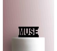 Muse Logo - Acrylic Cake Topper 7 Inch Width/White
