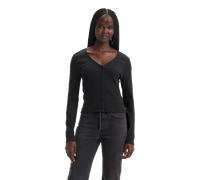 Muse Long Sleeve Top in Caviar