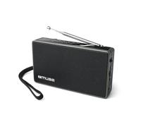 Muse Easy To Use Portable FM/MW Radio, Black M-030R