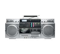 MUSE M-380GBS Retro Cassette Boombox with CD Player, AUX and Bluetooth, Smartphone Compatible, Cassette Recorder, Cool Vintage Design