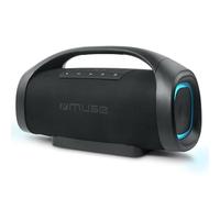 MUSE M-980 BT Portable Bluetooth Speaker with 300W Output, IPX6 Stereo Pair, Bass and Treble, Display Battery Charge, USB, AUX Input, 2 x Mic Jacks, Black