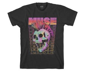 Muse Men's Mohawk Cotton T-Shirt in Black | Size: Medium Muse Black M