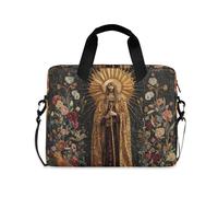 Muse Moon Godness Boho Laptop Sleeve Case Cool Laptop Zipper Case messenger bag for Work Travel with Strap Handle, 13 14 15.6 inch
