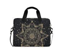 Muse Moon Godness Boho Laptop Sleeve Case Thin Computer Bag messenger bag for Work Travel with Strap Handle, 13 14 15.6 inch