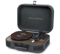 Muse MT-207 DGB Turntable with Bluetooth, Built-in Stereo Speaker and USB (RCA Output, AUX In, Headphone Jack), Black