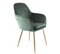 Muse - Occasional Green Chair - Green Home Garden Direct Green One Size