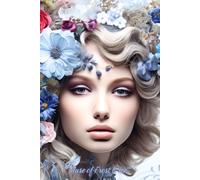 Muse of Frost & Ice™: An ethereal lined notebook featuring wintry floral elegance, perfect for journaling your inner chill, dreams, and to-dos with a touch of icy grace.