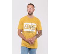 Muse Origin of Symmetry Dip Dye Mineral Wash Unisex T-Shirt in Yellow | Size: Medium Muse Yellow M