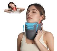 MUSE RELAX Cervical Traction Device for Neck Pain Relief, Neck Stretcher with Stepless Height Adjustment and Electric Air Pressure, Built-in Heating Neck Brace Portable for Home/Office/Travel