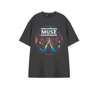 Muse Short Sleeved T-Shirt (Adult Charcoal) in Grey | Size: Large Muse Grey L