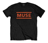 Muse T Shirt Orange Band Logo Official Mens Black XL