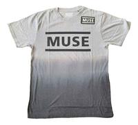 (M, White) Muse Band Logo Dip Dye T Shirt
