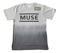 Muse - Logo Dip-Dye Grey - T-Shirt - grey - XXL - 100% Cotton,Jersey XXL