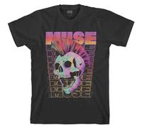 Muse 'Mohawk Skull' (Black) T-Shirt (X-Large)