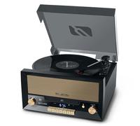 Muse Vintage Style, Turntable, Micro System, FM PLL Radio, CD Player, USB, MUSE - (MT-110 B) 3-speed stereo turntable 33-45-78 rpm, 20 watts, Black